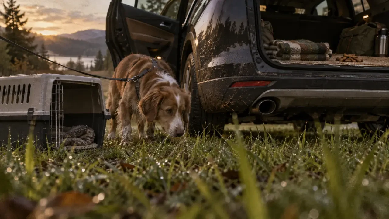 Illustration : Habituer son chien à la voiture : le forcer à monter aggrave la peur
